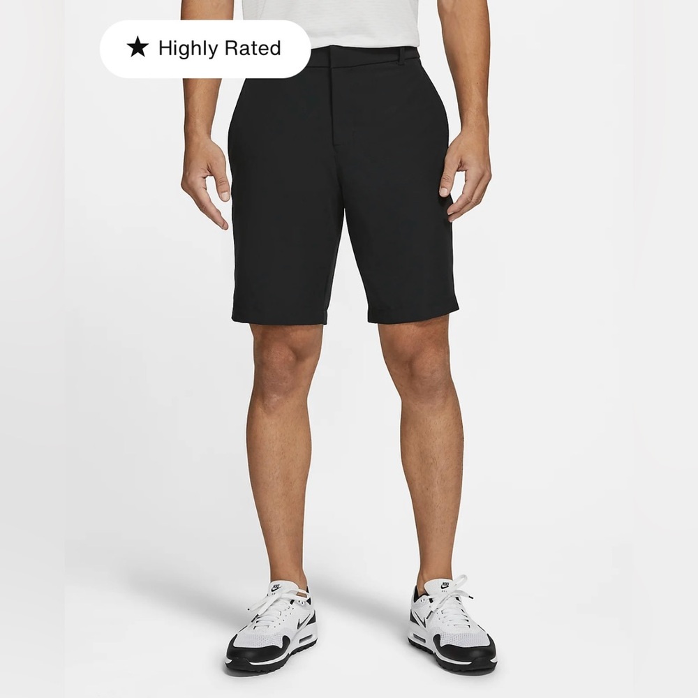 Nike‎ men’s size 36 dry fit golf shorts flat front black color